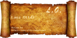 Lasz Ottó névjegykártya
